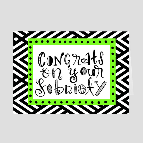 Congrats on Sobriety Greeting Card