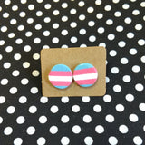 Transgender Pride Stud Earrings