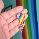 Queer Solidarity Fist Fairy Earrings