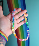 Rainbow Charm Choker