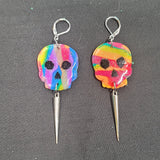 Eco-Punk Skull & Spike Earrings