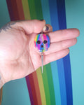 Eco-Punk Skull & Spike Earrings