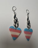 Flaming Pride Heart Earrings