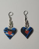 Flaming Pride Heart Earrings