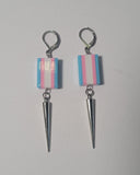 Pride Flag Spike Earrings