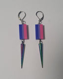Pride Flag Spike Earrings