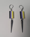 Pride Flag Spike Earrings