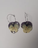 Pansy Hoop Earrings