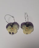 Pansy Hoop Earrings