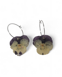 Pansy Hoop Earrings