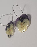 Pansy Hoop Earrings