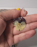 Pansy Hoop Earrings