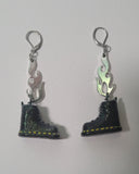 Flaming Doc Martin Earrings