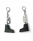 Flaming Doc Martin Earrings