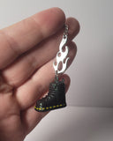 Flaming Doc Martin Earrings