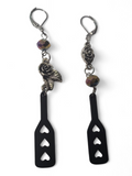 Rose Paddle Earrings