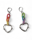 Barbed Hearts with Rainbow Links