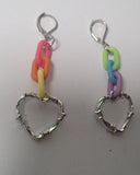 Barbed Hearts with Rainbow Links