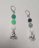 Crystal Flail Pride Earrings