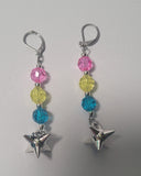 Crystal Flail Pride Earrings
