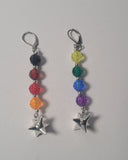 Crystal Flail Pride Earrings