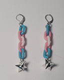 Link Chain Flail Pride Earrings
