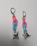 Link Chain Flail Pride Earrings