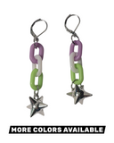 Link Chain Flail Pride Earrings