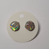 Iridescent Glitter Studs