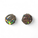 Iridescent Glitter Studs