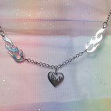 Flaming Heart Mask Chain
