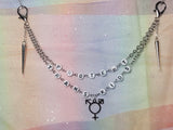 Protect Trans Kids Mask Chain