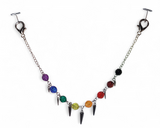 Spike Progress Pride Mask Chain