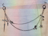 Creepy Rose Mask Chain