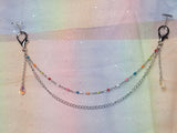 Rainbow Crystal Accent Mask Chain