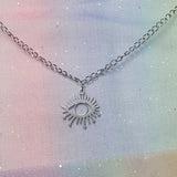 Silver Eye Mask Chain