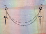 Bows & Spikes Mask Chain