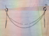 Side Spikes Mask Chain