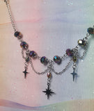 Sparkle Rainbow Onyx Mask Chain