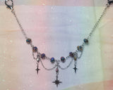 Sparkle Rainbow Onyx Mask Chain