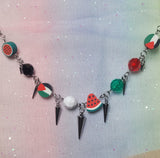 Palestine Spike Mask Chain