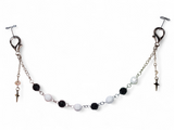 Black & White Sparkle Mask Chain