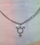 Trans Pride Mask Chain