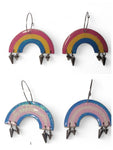 LGBTQ+ Spiked Rainbow Hoops