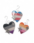 Pride Sparkle Heart Ornaments/Wall Art