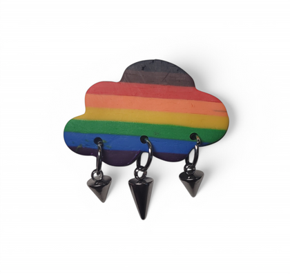 Progress Pride Spikey Cloud Pin