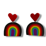 Love & BIPOC Solidarity Rainbow Earrings
