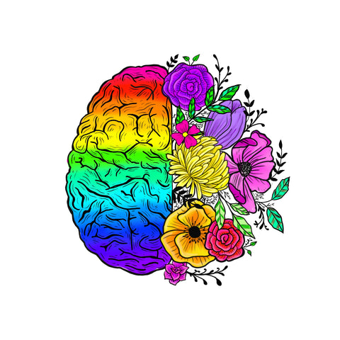 Blossoming Brain Art Print (color)