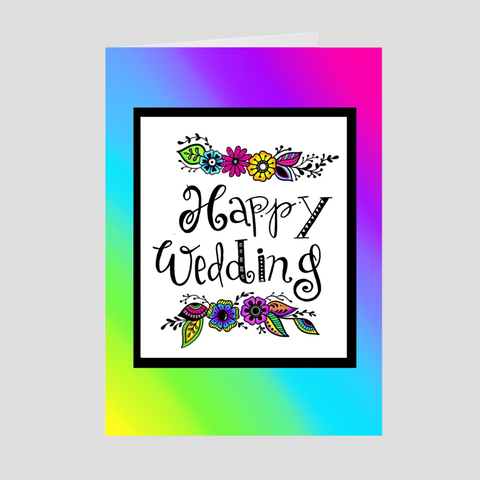 Happy Wedding LGBTQ All Gender Greeting Card