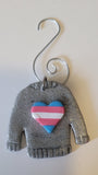 Transgender Pride Sweater Ornament